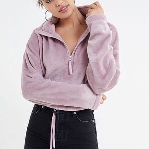 UO fuzzy quarter zip